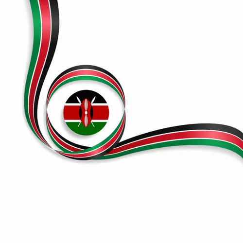 Kenya wavy flag